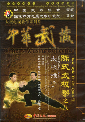 Picture of Taiji Pushing Hands with Grandmaster Chen Zhenglei & Master Chen Bin.